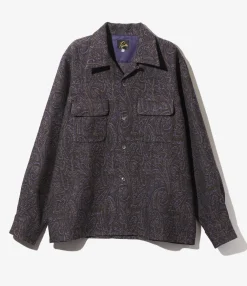 Classic Shirt - Purple - Wool Paisley Jq.