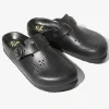 Clog Sandal - Black - Cowhide Leather