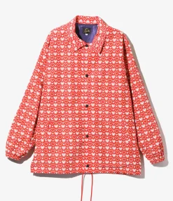 Coach Jacket - Red Heart - Poly Taffeta / Printed