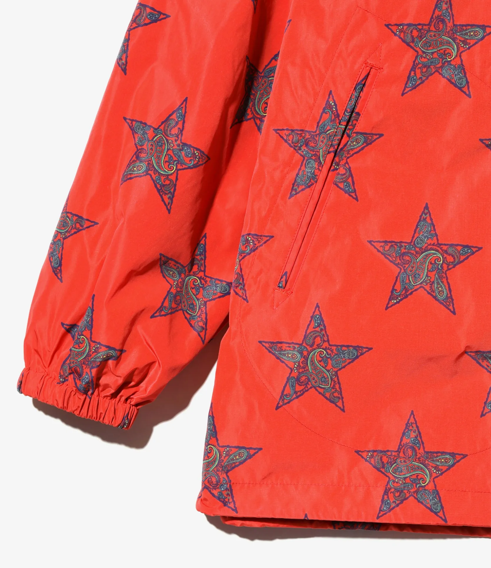 Coach Jacket - Red Star - Poly Taffeta / Printed