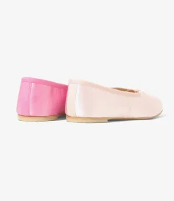 Color Combination Ballet Shoes - Pink - Sateen