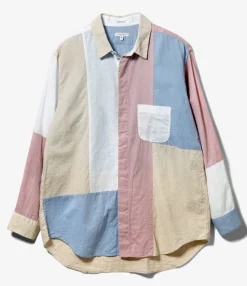 Combo Short Collar Shirt - White Handkerchief Lawn