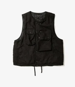 Cover Vest - Black Polyester Lt. Weight Fake Suede