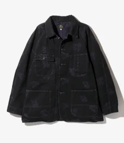 Coverall - Black - 10oz Denim / Rose Jq.