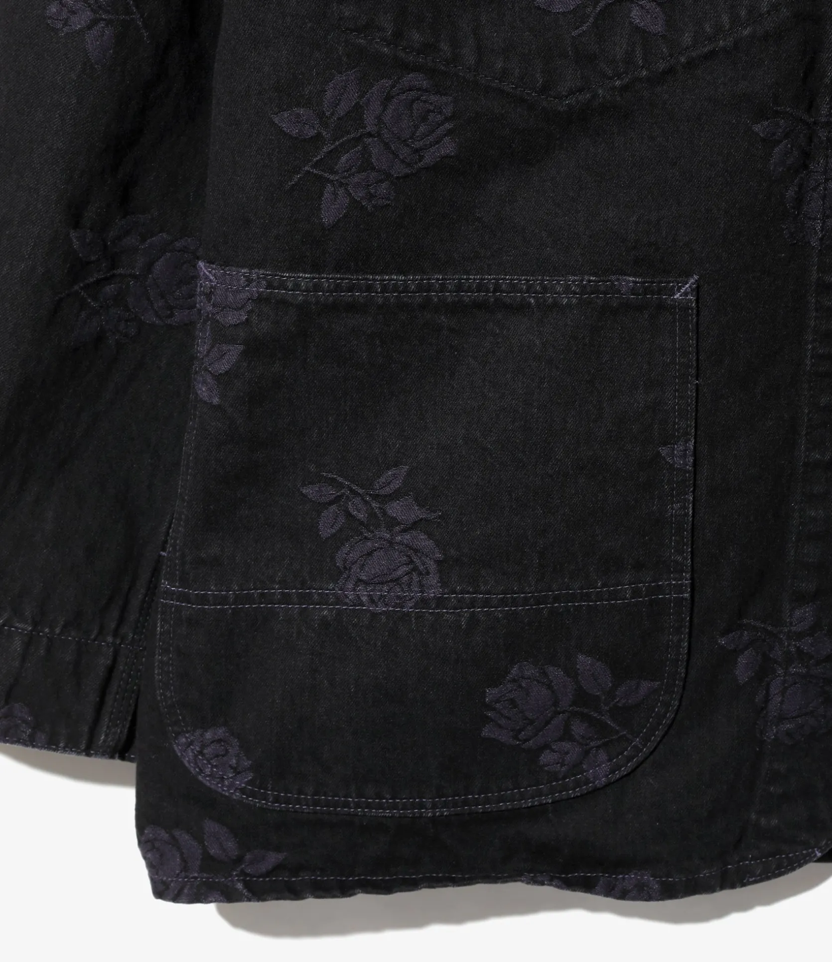 Coverall - Black - 10oz Denim / Rose Jq.