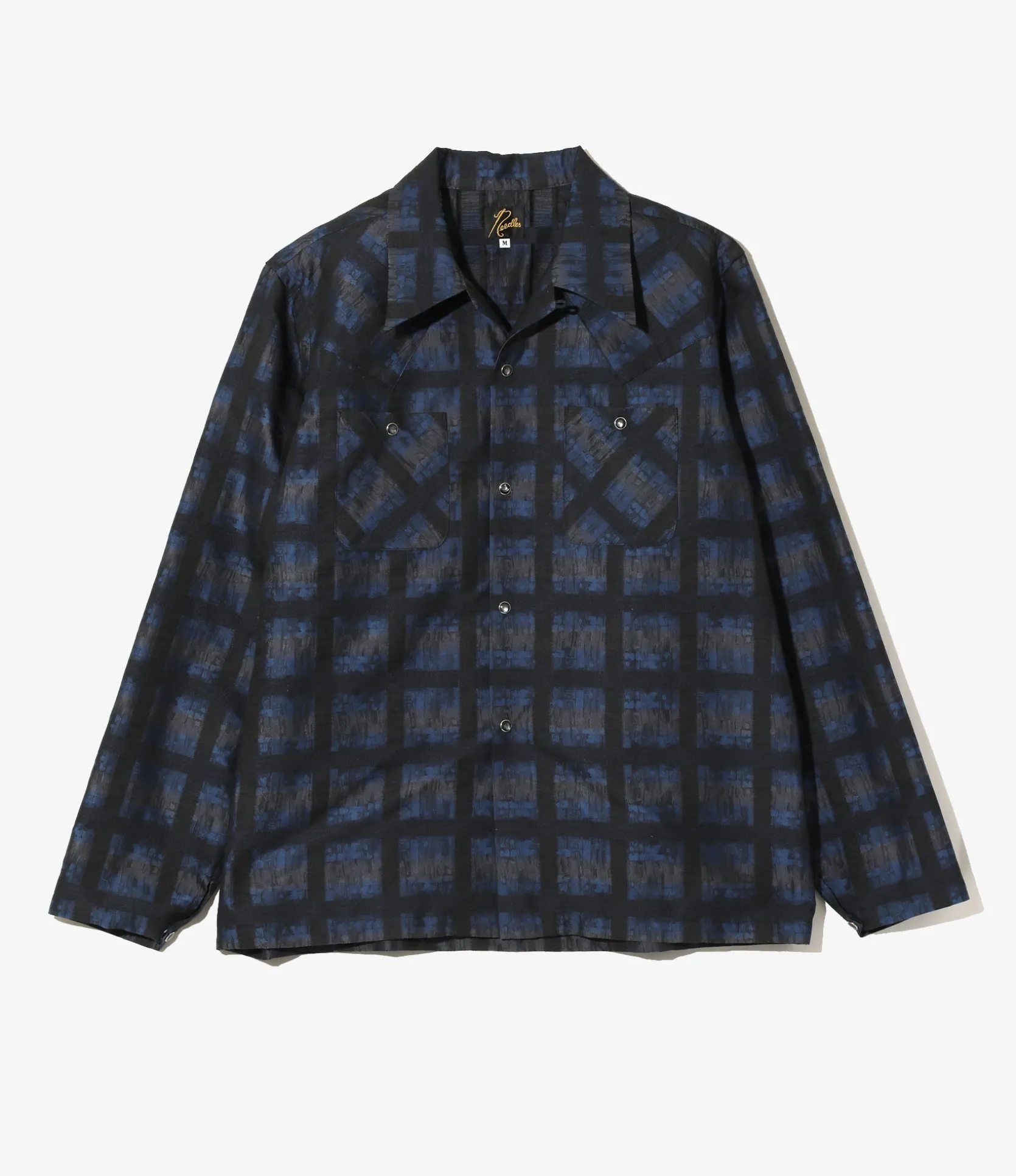 Cowboy One-Up Shirt - Blue - PE/C Ombre Plaid Jacquard