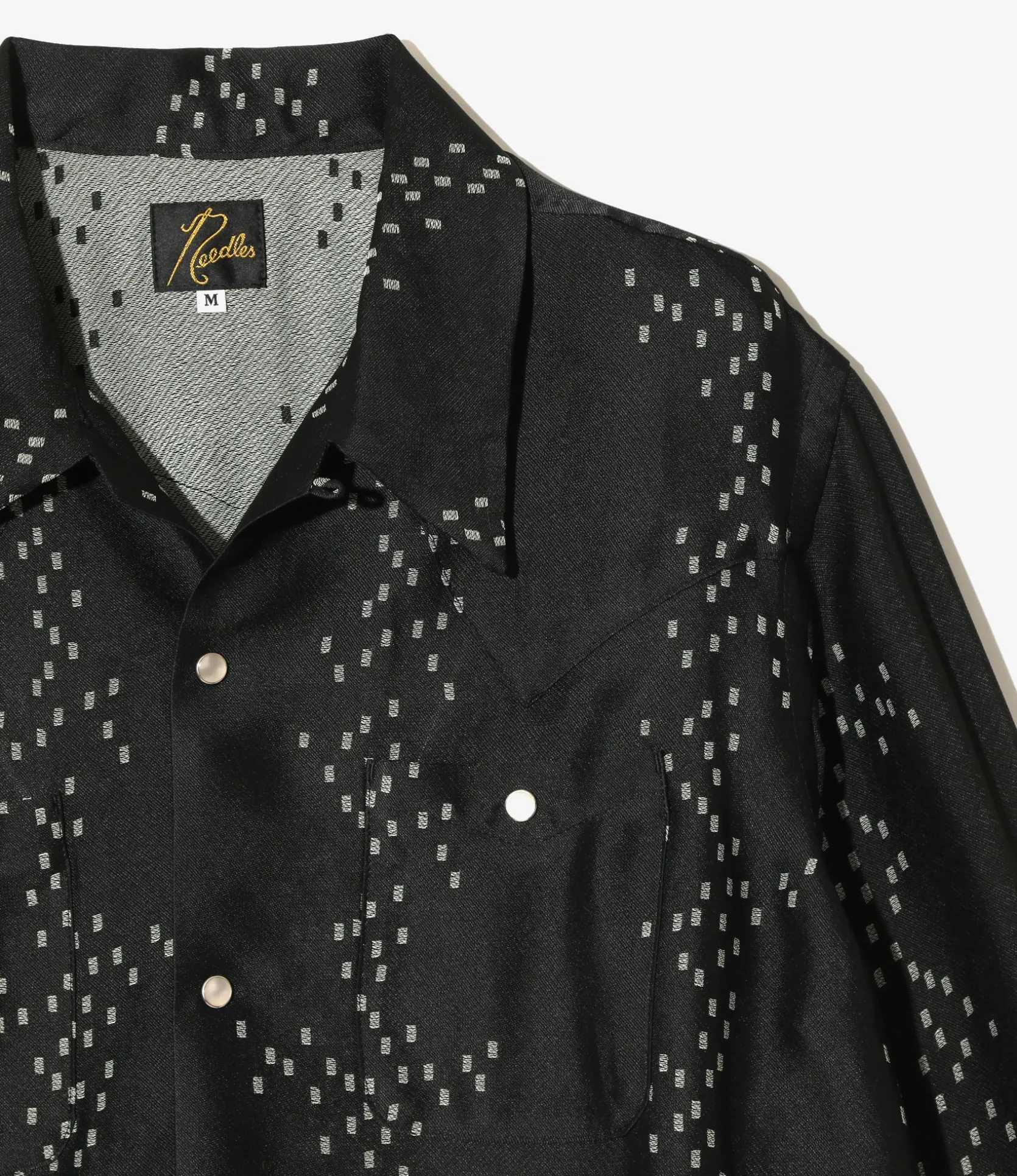 Cowboy One-Up Shirt - Off White - R/AC Square Dot Jacquard