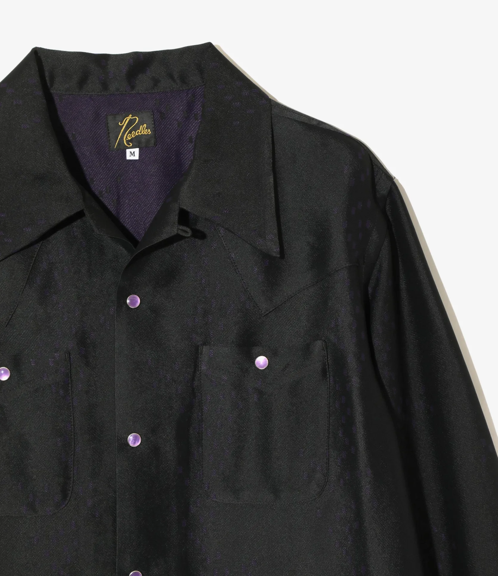 Cowboy One-Up Shirt - Purple- R/AC Square Dot Jacquard