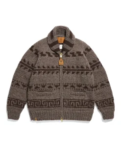 Cowichan Sweater - Beige/Brown