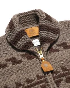 Cowichan Sweater - Beige/Brown