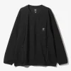 Crew Neck Scouting Shirt - Black - N/PE/PU Tricot Jersey