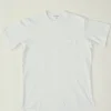Cross Crew Neck  Pocket Tee - White