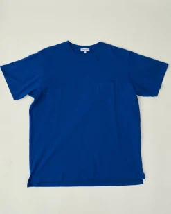 Cross Crew Neck Pocket Tee - Royal Blue