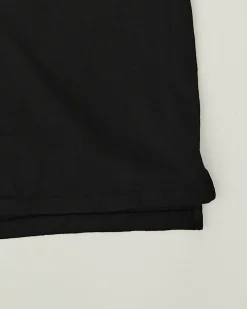 Cross Crew Neck  Pocket Tee - Black