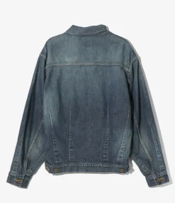 Darts Bottom Jean Jacket - Indigo - 12oz Denim