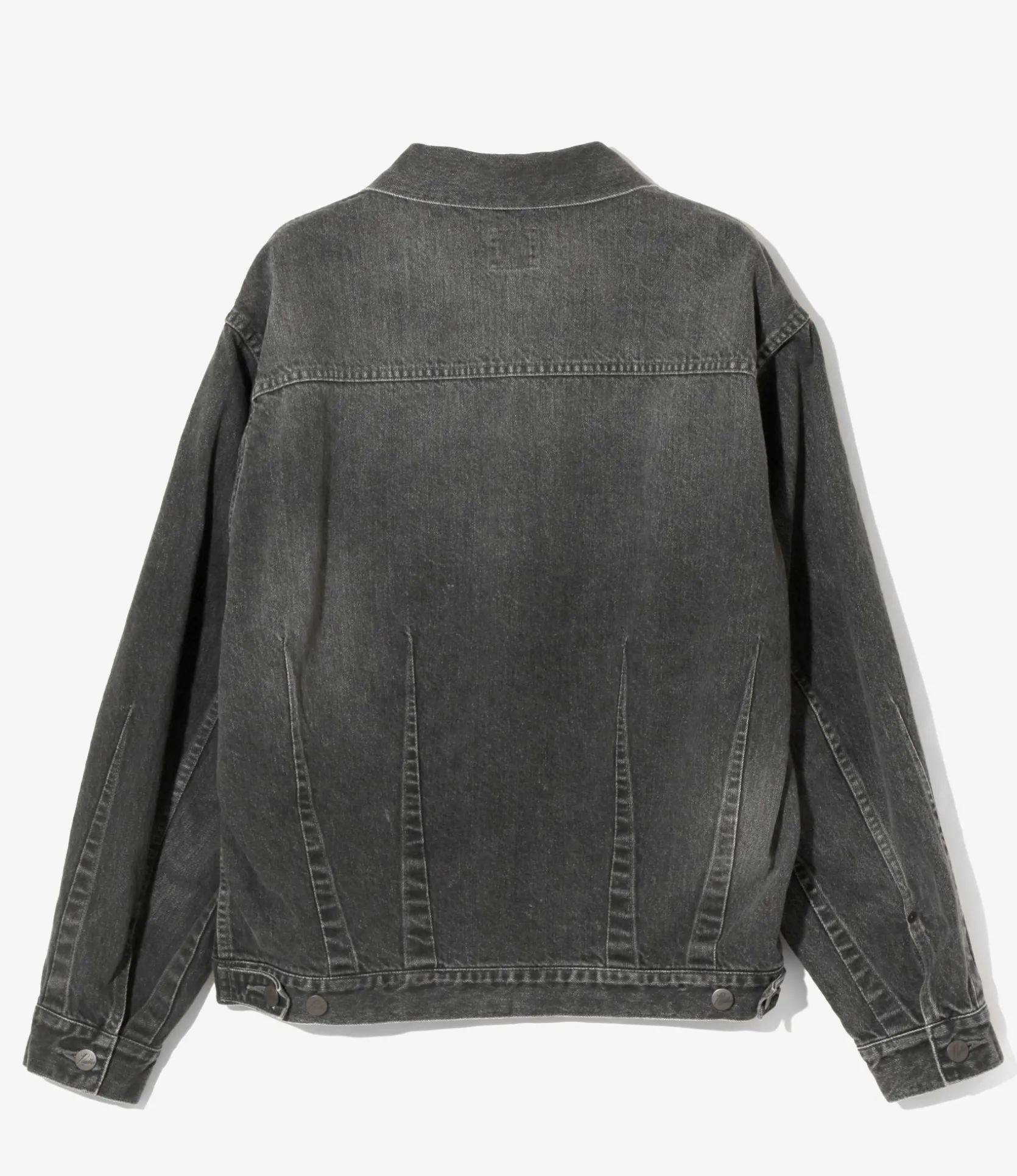 Darts Bottom Jean Jacket - Black - 12oz Denim