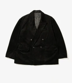 DBL Peak Jacket - Black Cotton 8W Corduroy