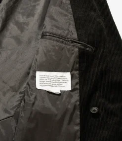 DBL Peak Jacket - Black Cotton 8W Corduroy