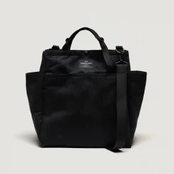 EG x BAGSINPROGRESS - Carry All Beach Bag - Black Polyester Fake Suede