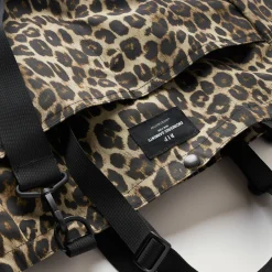 EG x BAGSINPROGRESS - Carry All Beach Bag - Brown Nyco Leopard Print