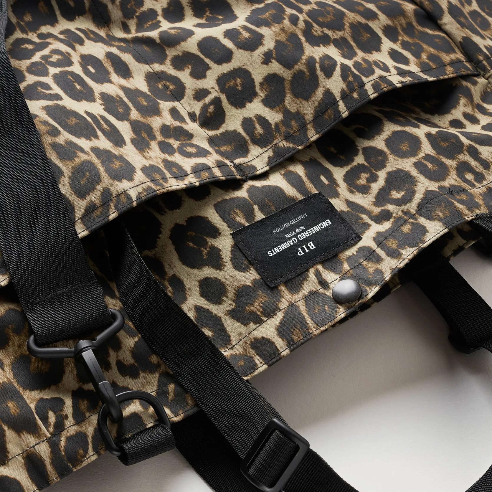 EG x BAGSINPROGRESS - Carry All Beach Bag - Brown Nyco Leopard Print