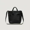 EG x BAGSINPROGRESS - Multi-Pocket Bag - Medium - Black Quilted Fake Leather