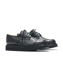 EG x Tricker's - Women's Asymmetric Gibson - Black - Olivvia SG - Morflex Sole