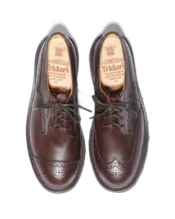 EG x Tricker's - Women's Asymmetric Gibson - Brown - Olivvia SG - Morflex Sole
