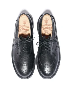EG x Tricker's - Women's Asymmetric Gibson - Black - Olivvia SG - Morflex Sole