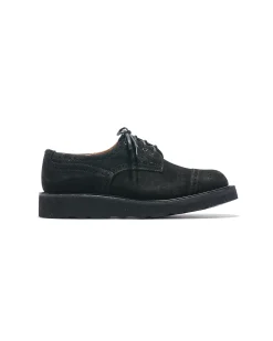 EG x Tricker's - Women's Asymmetric Gibson - Black - Suede - Morflex Sole