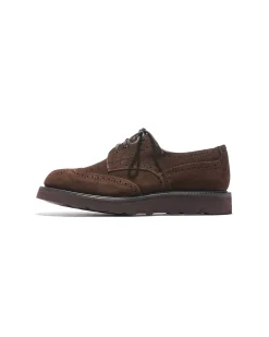 EG x Tricker's - Women's Asymmetric Gibson - Brown - Suede - Morflex Sole