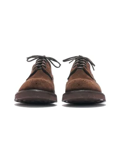 EG x Tricker's - Women's Asymmetric Gibson - Brown - Suede - Morflex Sole
