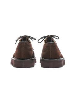 EG x Tricker's - Women's Asymmetric Gibson - Brown - Suede - Morflex Sole