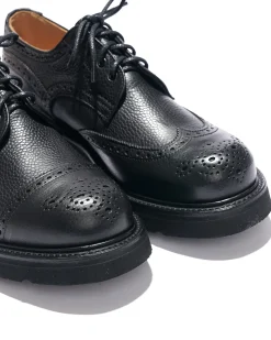 EG x Tricker's - Women's Asymmetric Gibson - Black - Olivvia SG - Morflex Sole