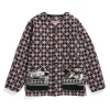 Engineer Jacket - Multi Color Mix Pattern Block Jacquard