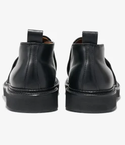 Engineered Garments x Alden - Slip-on Chukka Boot - Black Calfskin