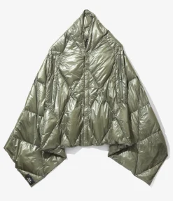 Engineered Garments x Nanga - Snap Shawl - Khaki -Nylon
