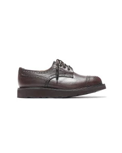 Engineered Garments x Tricker's  Asymmetric Gibson - Brown Scotch Grain Morflex