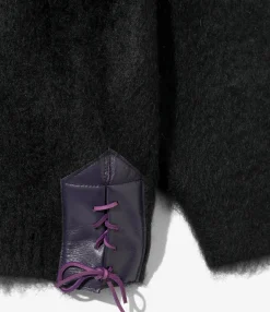 EP Mohair Cardigan - Black - Solid