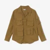 Explorer Shirt Jacket - Dk. Khaki Cotton Crosgrain