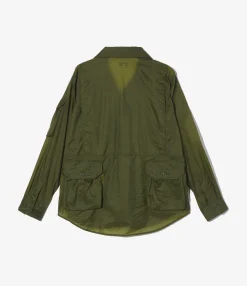Explorer Shirt Jacket - Olive Nylon Micro Ripstop