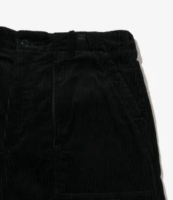 Fatigue Pant - Black Cotton 8W Corduroy
