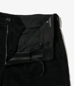 Fatigue Pant - Black Cotton 8W Corduroy