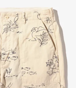 Fatigue Pant - Natural Animal Print 6.5oz Flat Twill