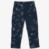 Fatigue Pant - Navy Animal Print 6.5oz Flat Twill