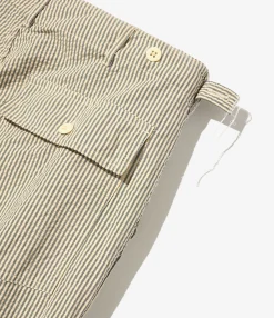Fatigue Pant - Navy/Natural Cotton Seersucker