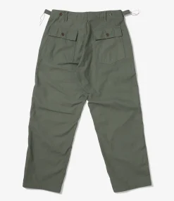 Fatigue Pant - Olive Cotton Reverse Sateen