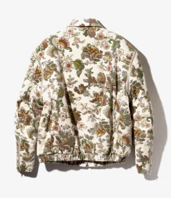 FAZ Jacket - Beige - 8W Corduroy / Botanical Printed
