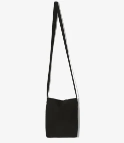 Flapped Bag - Black - C/N Oxford