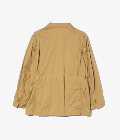 Folk Jacket - Khaki Cotton Superfine Poplin